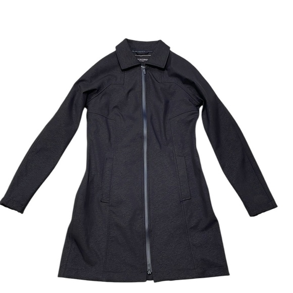 ILSE JACOBSEN Raincoat Hornbaek Jacket Hooded Grey Pocket Full Zip Size 36 Small - Picture 4 of 10